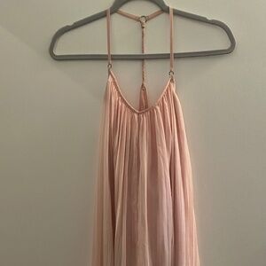Blush pink flowy dress